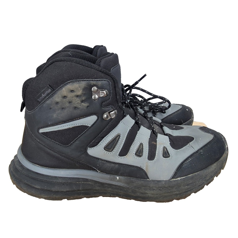 OrthoComfoot Boots Mens 10 B Black Orthopedic Arch Support Hiking Trek Outdoors